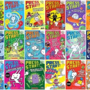 Press Start! Series 18-Book Collection Set (Books 1–18) by Thomas Flintham – Super Rabbit Boy Video Game Adventures, Illustrated Early Chapter Books for Young Readers, Paperback