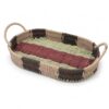 Psycheer Boho Storage Basket,Decor Handmade Paper Rope Basket with Handle