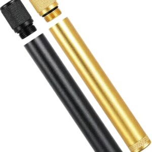 SafeDelux Metal Storage Tube Container, Portable Waterproof Aluminum Airtight Holder Case, Pocket & Purse Size for Travel & Daily Storage