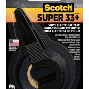Scotch Super 33+ Vinyl Electrical Tape, 0.5 in x 5.5 yd