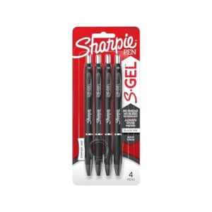 Sharpie S-Gel BOLDPT Black 4CT
