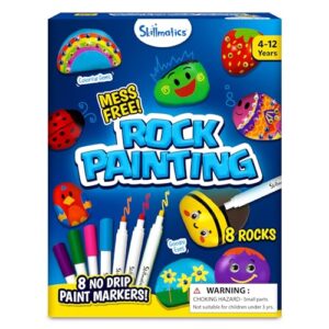 Skillmatics Rock Painting Kit - Art & Craft Activity Kit, Gift for Kids