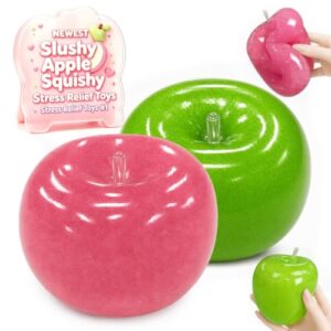 Slushy Apple Squishy Fidget Toys,Slow Rising Slushie Fruit Squishy Apple