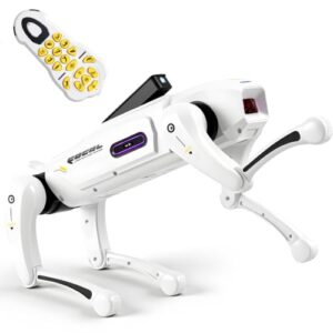 Smart Robot Dog Toy with Voice & Remote Control, Interactive STEM Pet