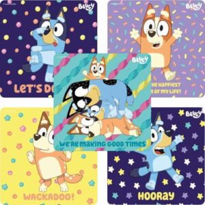 SmileMakers Bluey Stickers - 100 Classroom Bulk Prizes