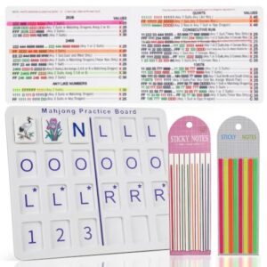 Solo Mahjong Practice Board, 320PCS Line Finder mahjong set for solo play