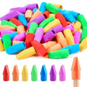 Sooez 60 Pack Pencil Top Erasers Bulk, Cap Erasers Toppers for Pencils