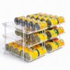 Sotfamily Height Adjustable Can Organizer for Pantry, Holds 60 16 oz Cans