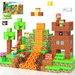 Soyee Magnetic Blocks 1'' Magnetic Cubes STEM Toys Birthday Gifts for 3+ Years Old Boys Girls