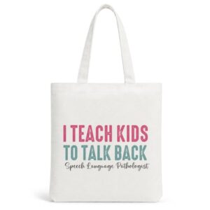 Speech Tote Bag Gifts for Speech Language Pathologist Reusable Grocery Bags