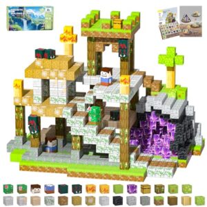 SSAWER Magnetic Blocks, 100PCS Toys Building Cube Birthday Gifts for Kids
