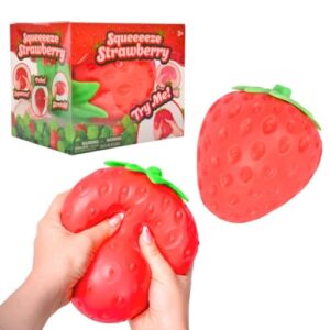 Sunny Days Entertainment Strawberry Squishy - Jumbo Stress Ball - Ages 3+