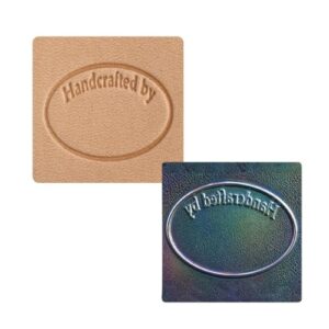 Tandy Leather Craftool 3-D Handcrafted Stamp - Decorative Leather Tooling Stamp for Wallets, Belts, Keychains & Handmade Leathercraft Projects on Veg-Tanned Leather
