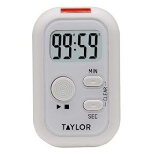 Taylor Digital Kitchen Timer Large LCD Display Magnetic Back