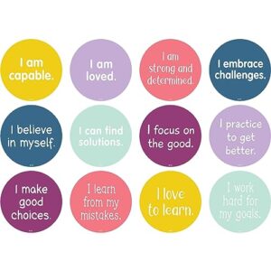 Teacher Created Resources Spot On Carpet Markers: Positive Mindset - 4" (TCR77501)
