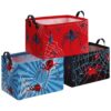 teecyhooo 3 Pcs Spider Storage Basket Boy Room Spider Web Storages Bin