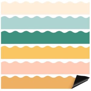 Tenceur 162 Pcs Magnetic Bulletin Board Borders, Modern Boho Color