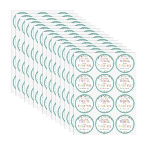 Thank You for All You Do Stickers, 180 Pcs 2 Inch Colorful Cute Dots