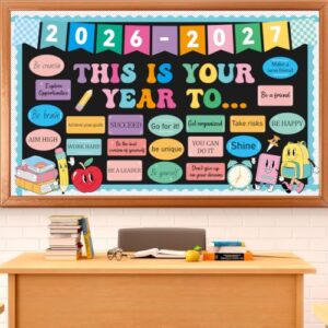 This is Your Year to Bulletin Board Hippie Retro Positive Classroom Decor