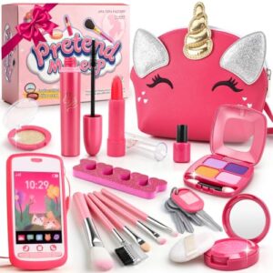 Toddler Girl Toys, Unicorn Pretend Makeup Kit for Girls 3-5 Birthday Gift