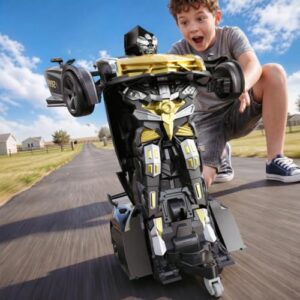 Veeniix V992 1:14 Scale 2-in-1 Transform RC Robot Car Toy, Golden