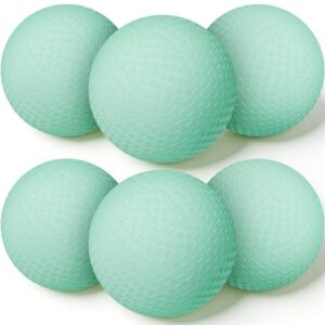 VioraWhite 6 Pcs Playground Balls 8.5 Inch Bouncy Balls for Kid, Green