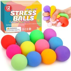 VISCOO 12 Pack Slow Rising Stress Ball,Stress Balls for Adults,Fidget Toys