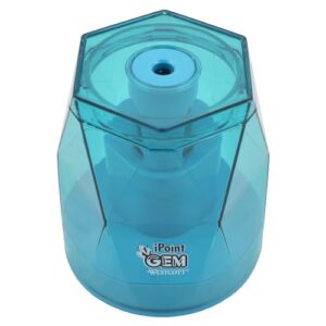 Westcott iPoint® GEM Battery Pencil Sharpener, Blue (00529)