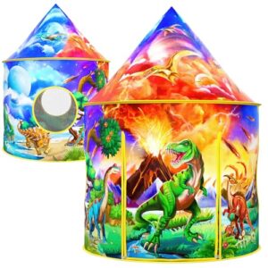 Wilwolfer Dinosaur Tent: Dinosaur Toys - Indoor Play Tent - Great Gift for Boys and Girls