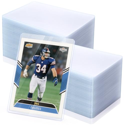 YIMITEE 40 Pack 5" x 7" Hard Plastic Card Sleeves, Top Loading Card Holder, Clear Double Side Photo Protector, Passport Binder Sleeve for Sport Baseball Football Game Trading Card, Postcard, Checking