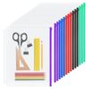 YoeeJob 3 Holes Clear PVC Zipper Binder Pocket Insert Pages Letter Size, 8 1/2" x 11 Loose Leaf Binder Filing Storage Bags 15 Packs (5 Color)