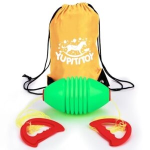 YUPITITOY Zoom Ball for Kids, Outside Toys for Boys and Girls, Sports and Outdoor Play, Recess Toy, Yellow Bag
