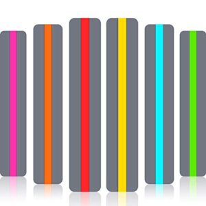 Zonon 18 Pcs Guided Reading Strips Colored Highlight Strip for Dyslexia