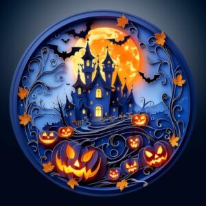1000 Piece Puzzle for Adults, Halloween Haunted House Jigsaw Puzzles