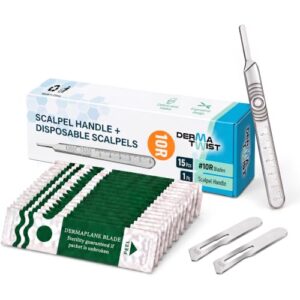 10R Dermaplane Razor for Women Face – 15-Pack Dermaplane Scalpels Blades