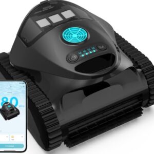 [2026 NEW] C1 Robotic Pool Cleaner with 180Mins, Semi-Black Blue