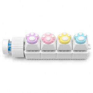 2026 New Keyboard Fidget Toys, 7-in-1 Stress Relief Sensory Spin Toy, Portable Decompression Button Finger Clicker Gifts for Adults