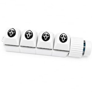 2026 New Keyboard Fidget Toys, 7-in-1 Stress Relief Sensory Spin Toy, Portable Decompression Button Finger Clicker Gifts for Adults