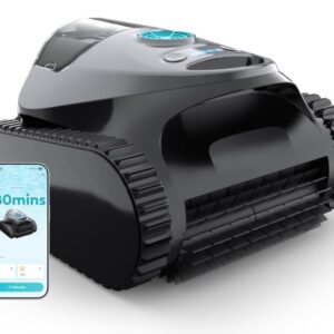 (2026 Upgrade)BRINBO C1 Robot Pool Cleaner with 180 Mins, Frosted Gray Blue