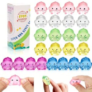 24 Pack Taba Squishy Chick with Slow Rise Squishies, Kawaii Squishy Stress Relief Toys Party Favors, Squishy Sensory Fidget Toys for Kids, Sensory Toys for Kids with Autism