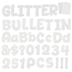 251 Pcs Bulletin Board Letters, 4''Glitter Letters for Bulletin Board