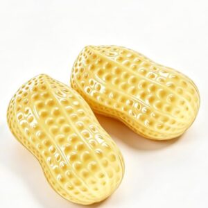 2PC Peanut Shape Stress Relief Ball Soft Squeeze Fidget, TPR Anxiety Relief Hand Grip Decompression Ball for Office Desk Focus Relaxation Portable