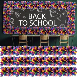 30 Pcs 3D Colorful Confetti Classroom Bulletin Board Borders Set 31.5 ft
