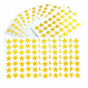 350 Children's Star-Shaped Adhesive Stickers