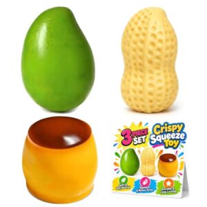 3 Crunchy Squishy Pack, Slow Rising Squishy Toys ,People Over 14 Years Old