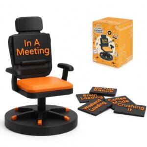 3D Printed Mini Office Fidget Toy Set for Adults – Stress Relief Desk Toy with 6 Mood Cards – Cute Miniature Chair Sensory Fidget for Office Desk Decor, Anxiety Relief Gift for Men Women