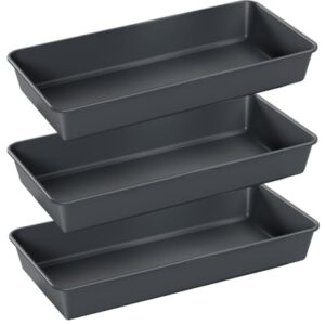 3PCS Large Plastic Drawer Organizer Tray, 12" X 6" Desk Organizers Bins Set