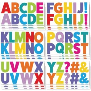 48 Bulletin Board Stickers 2.5 Inch Vinyl Letter Alphabet Sticker(Colorful)