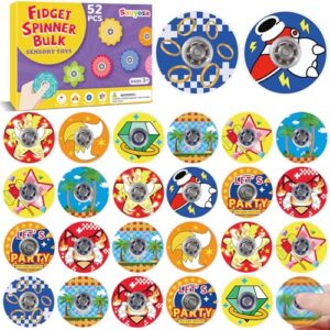 52 Pack Hedgehog Fidget Spinners Halloween Party Favors Classroom Prizes