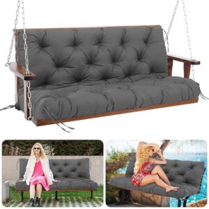 60" / 5 FT Porch Swing Cushions Outdoor, 5" Thick 2-3 seat Swing Cushion